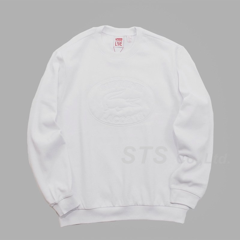 Supreme lacoste online pique crewneck