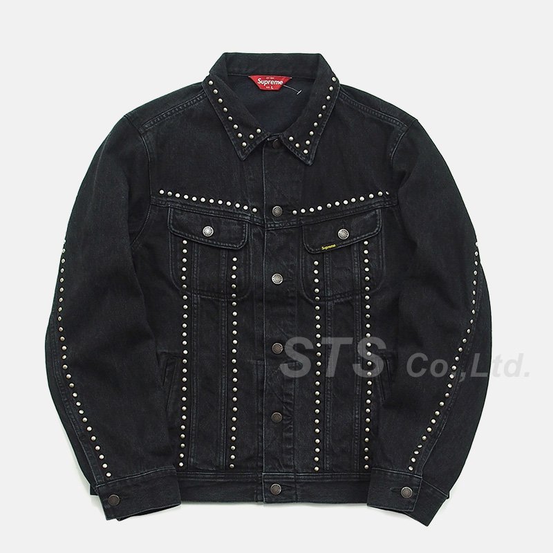 メンズMサイズ Supreme Studded Denim Jacket ブラック