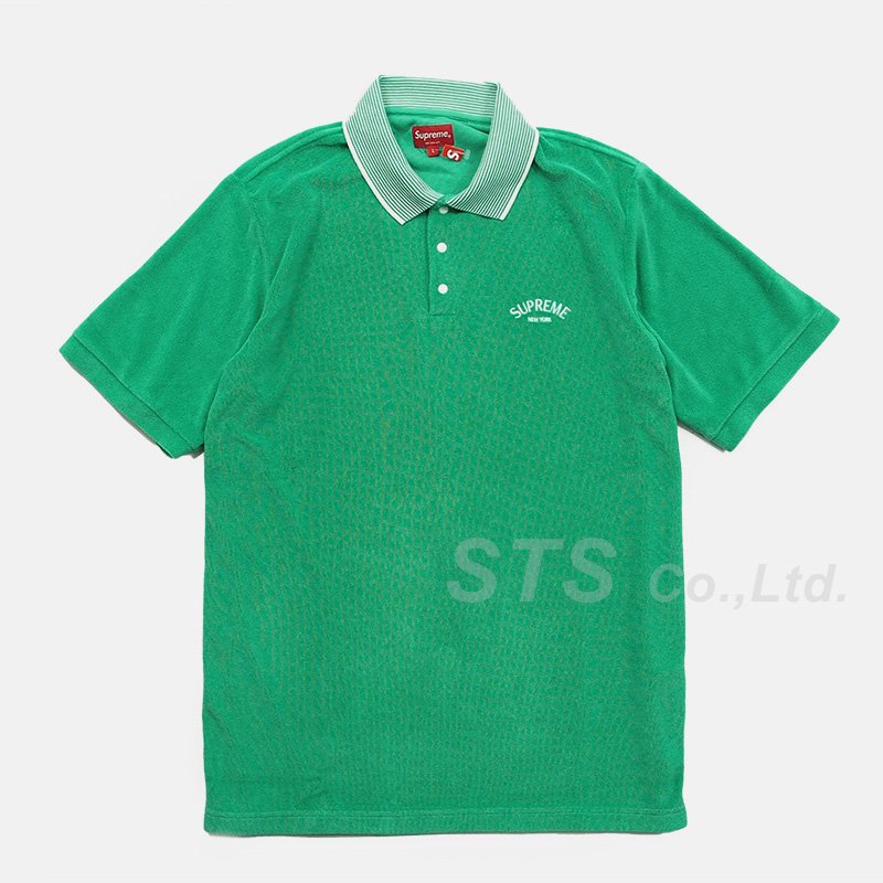 Supreme - Striped Collar Terry Polo - ParkSIDER