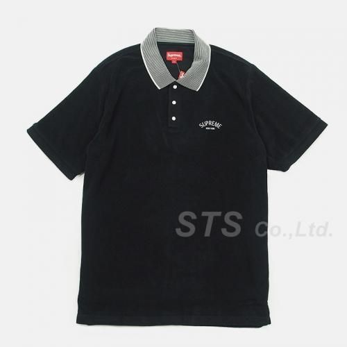 Supreme - Striped Collar Terry Polo