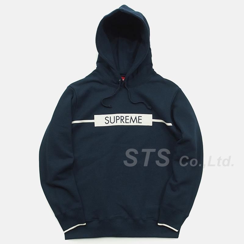 Supreme - Chest Twill Tape Hooded Sweatshirt - ParkSIDER