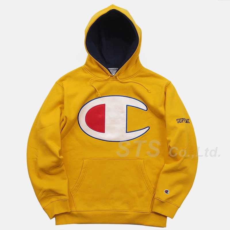 Supreme/Champion Satin Logo Hooded Sweatshirt - ParkSIDER