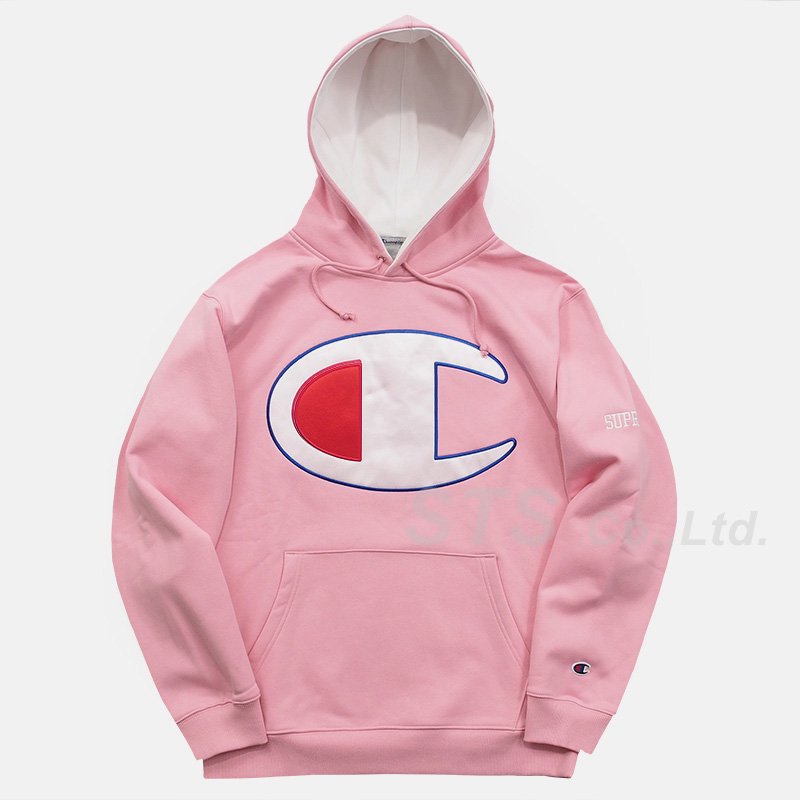 Supreme/Champion Satin Logo Hooded Sweatshirt - ParkSIDER