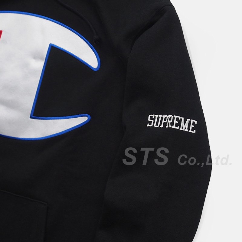 Supreme/Champion Satin Logo Hooded Sweatshirt - ParkSIDER