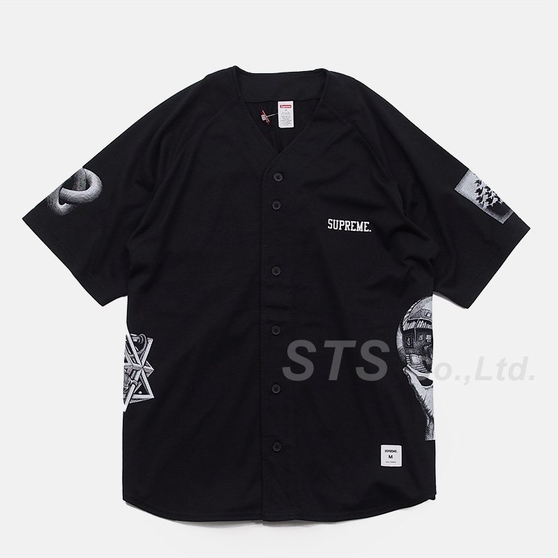 supreme mc escher baseball jerseyシュプリームTシャツ/カットソー(半袖/袖なし)