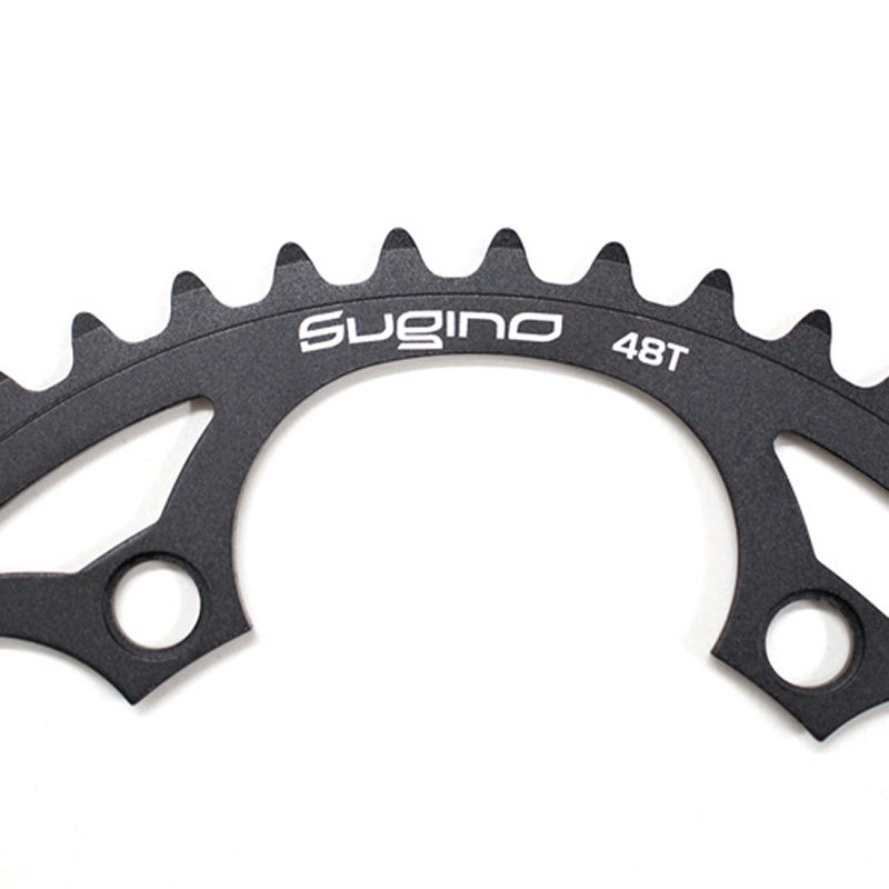 Sugino - 130J TRACK Chainring (Black , 48T) - ParkSIDER