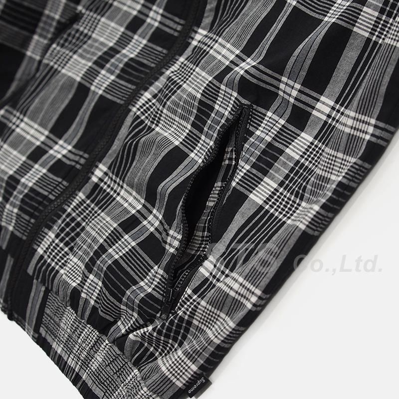 ＊今日一日のみタイムセール＊ シュプリーム　マドラスチェックトラックジャケット SUPREME Madras Track Jacket BLACK XL シュプリーム マドラス