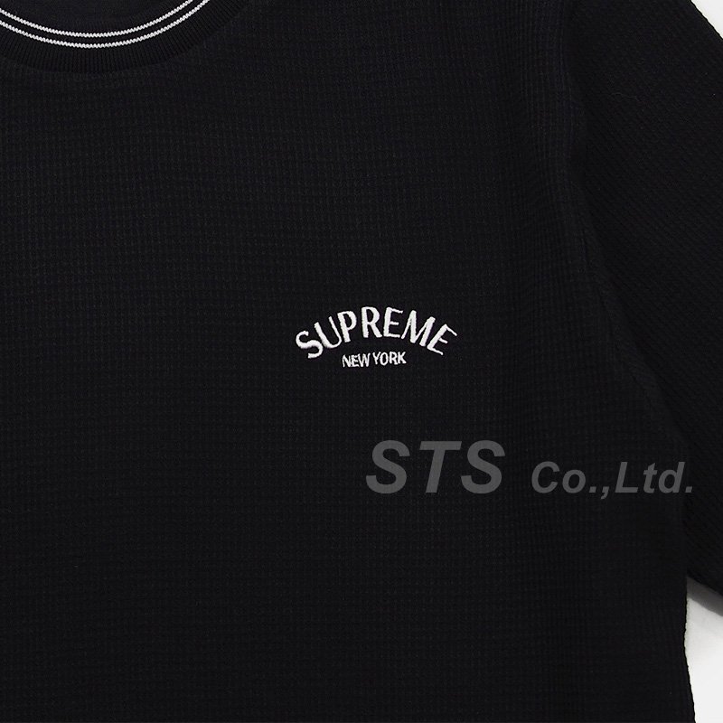トップスSupreme stripe rib waffle top black Sサイズ - Tシャツ ...