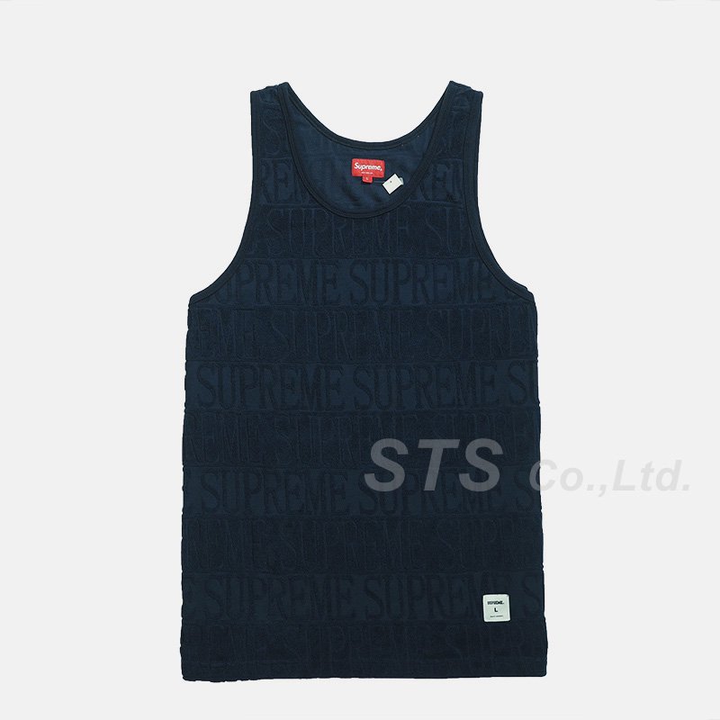 Supreme - Logo Stripe Terry Tank Top - ParkSIDER