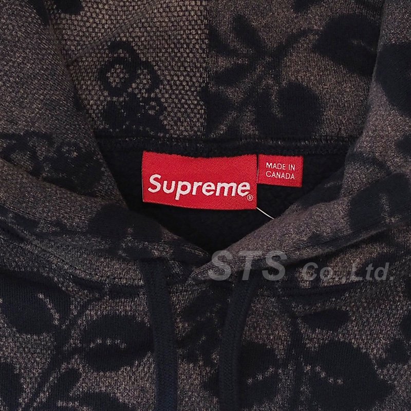 supreme bleached lace hoodie