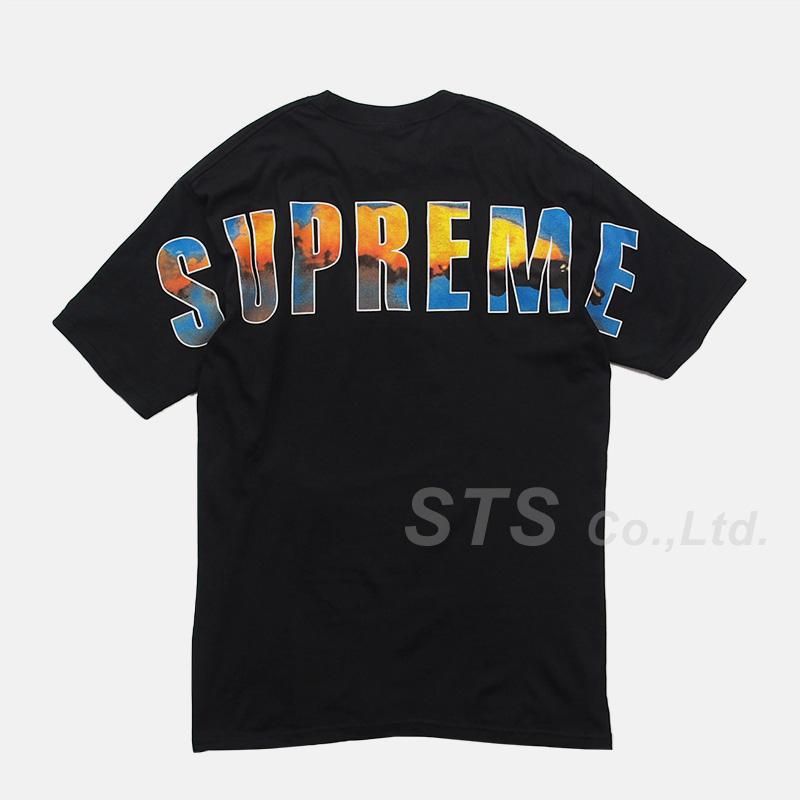 Supreme Crash Tee Tシャツ Mサイズ 青 ブルー ビッグロゴ