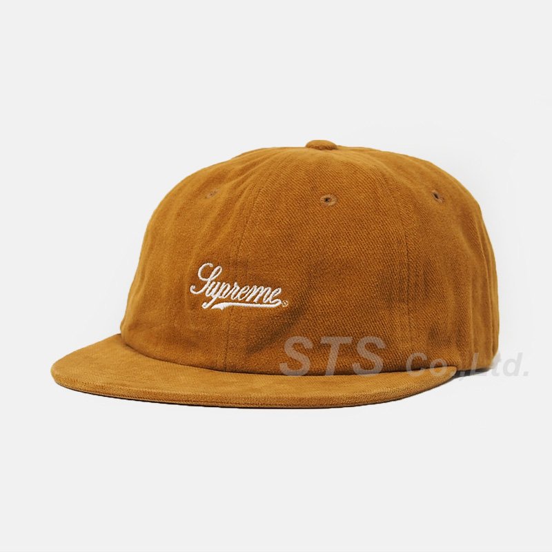 supreme brushed twill script 6-panel