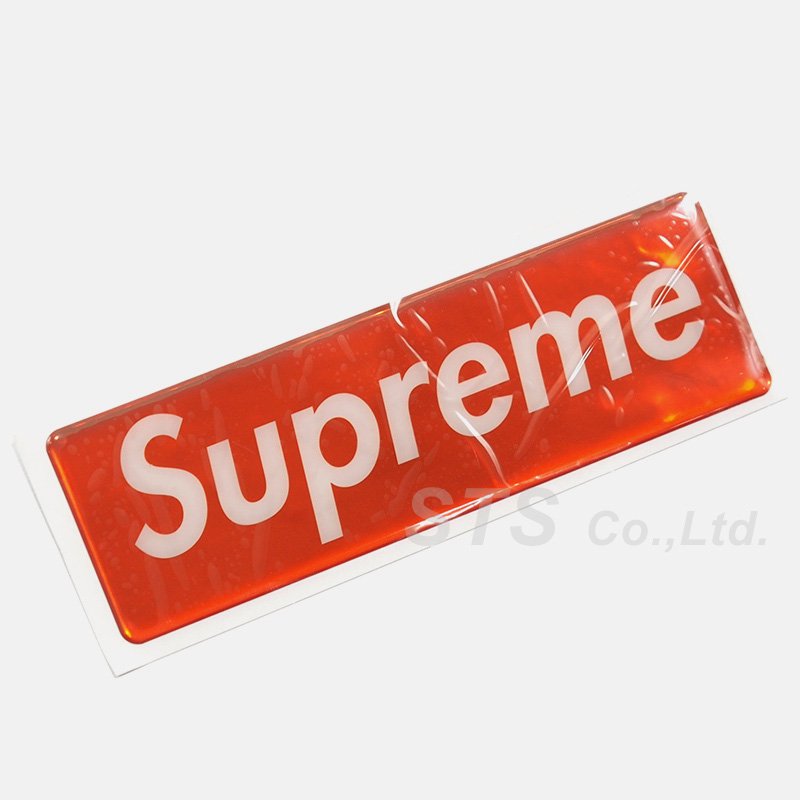 Supreme - Raised Plastic Box Logo Sticker | ラバー素材を使用した