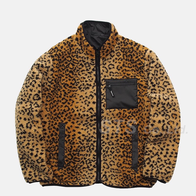 Supreme 17AW Leopard Fleece Jacket