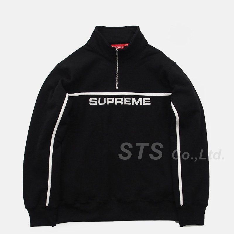 supreme 2 tone half zip