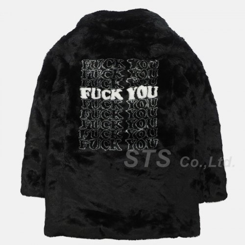 Supreme/HYSTERIC GLAMOUR Fuck You Faux Fur Coat