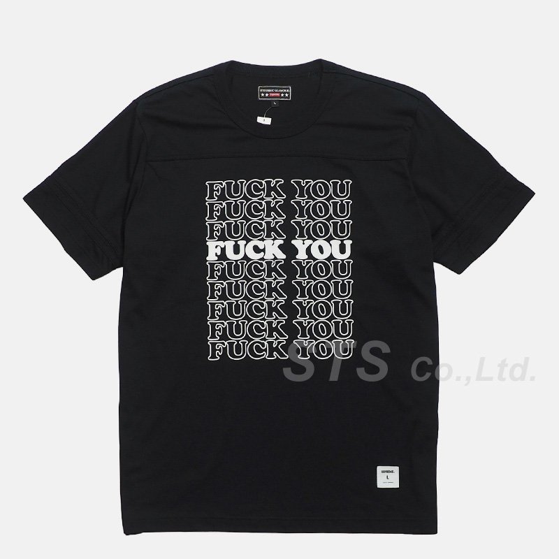 Supreme/HYSTERIC GLAMOUR Fuck You Football Tee - ParkSIDER