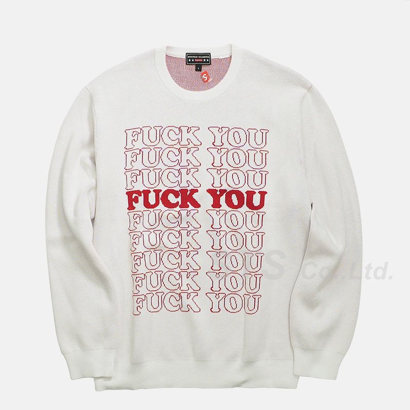 Supreme/HYSTERIC GLAMOUR Fuck You Sweater - ParkSIDER