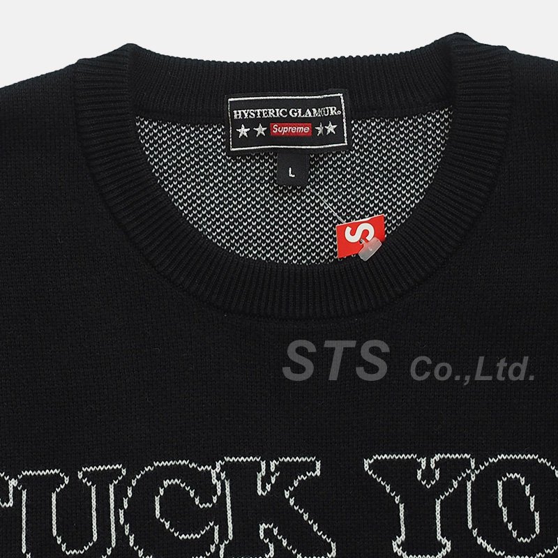 Supreme/HYSTERIC GLAMOUR Fuck You Sweater - ParkSIDER