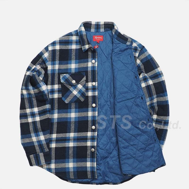 Supreme - Quilted Arc Logo Flannel Shirt - ParkSIDER