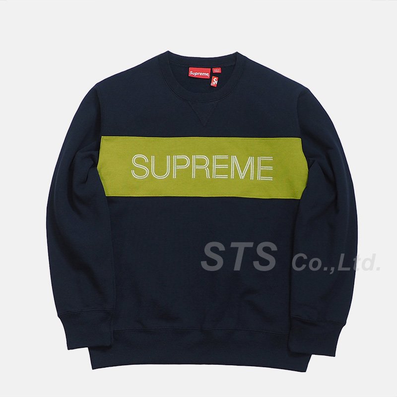 Supreme - Zig Zag Stitch Panel Crewneck - ParkSIDER