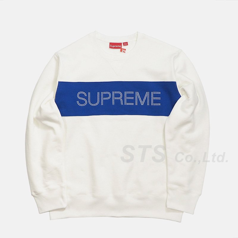 Supreme - Zig Zag Stitch Panel Crewneck - ParkSIDER