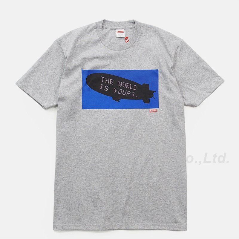 supreme scarface blimp tee L 半タグ ステッカー付 - Tシャツ