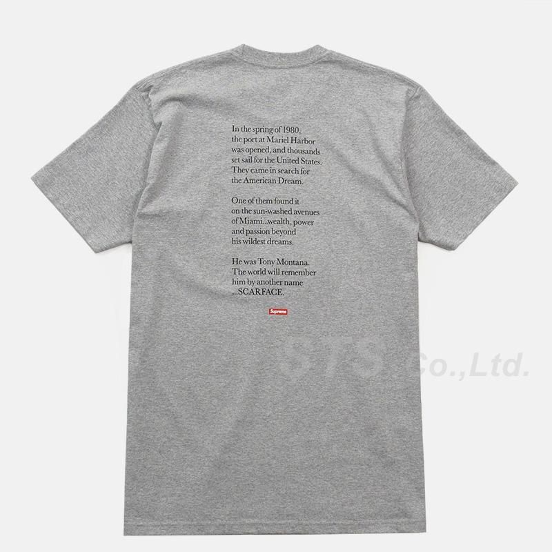 Supreme - Scarface Shower Tee - ParkSIDER Supreme - Scarface Shower Tee - ParkSIDER