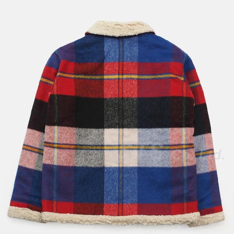 シュプリーム supreme plaid shearling bomber-