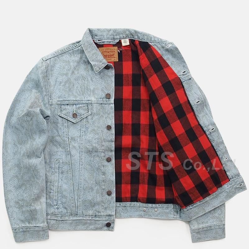 Supreme/Levi's Snakeskin Trucker Jacket - ParkSIDER
