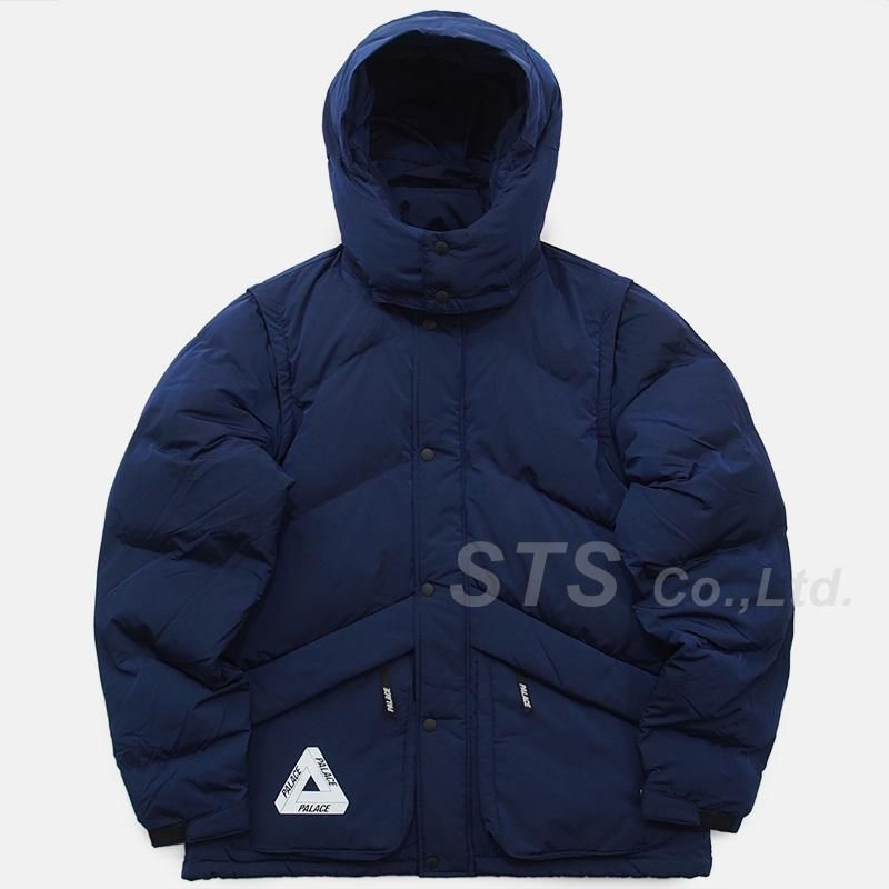 2020最新型 高品質 Palace Skateboards PINNACLE PUFFA NAVY L