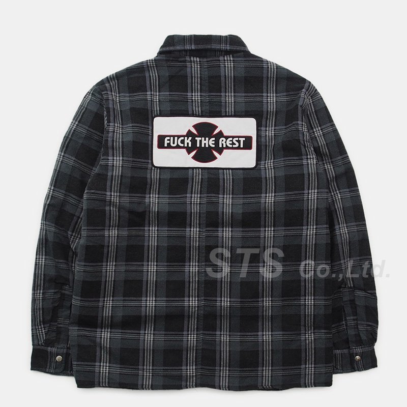 supreme quilted flannel shirts M