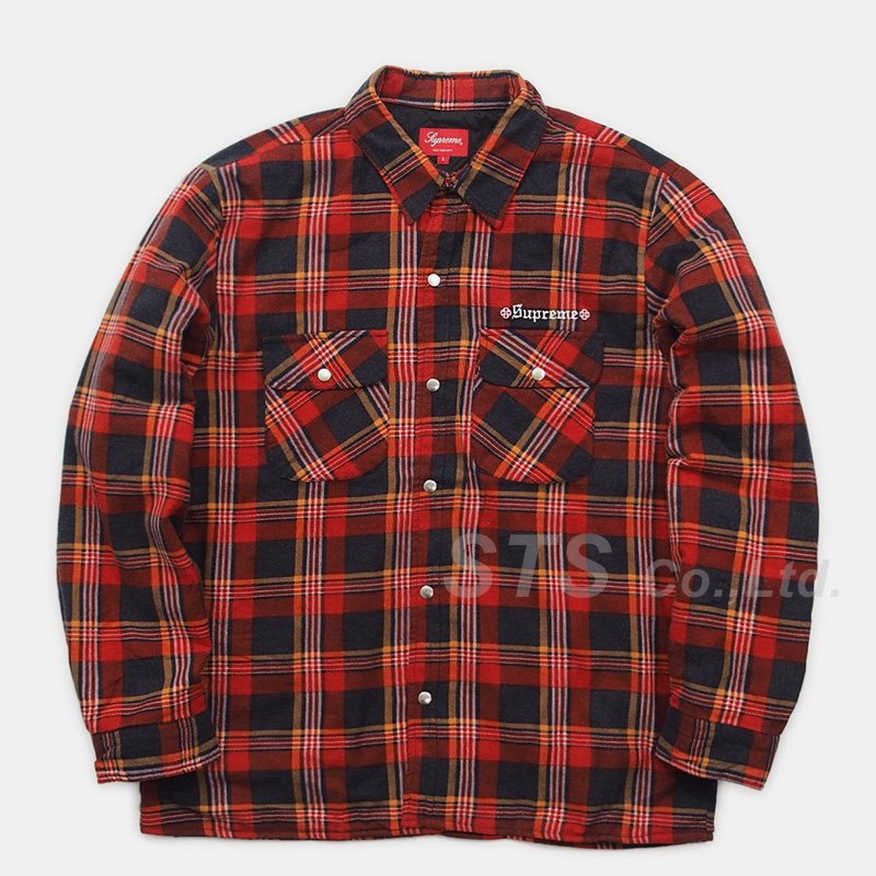 Supreme Quilted Flannel Shirt - シャツ