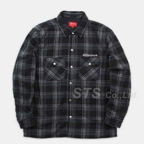Supreme/Independent Quilted Flannel Shirt