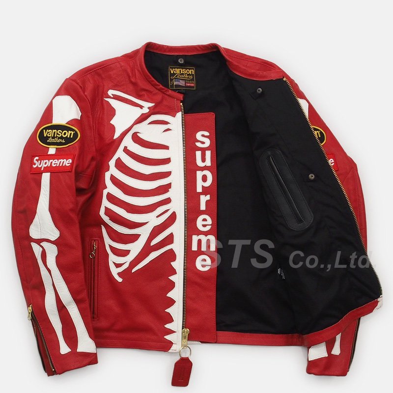 Supreme/Vanson Leather Bones Jacket - ParkSIDER