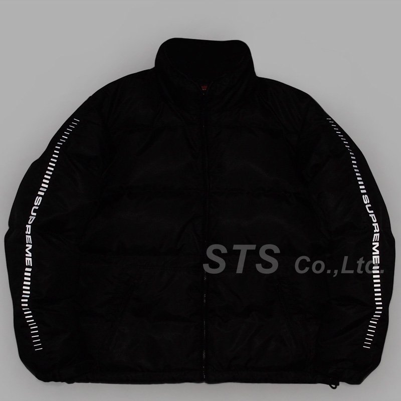 <M>Supreme sleeve logo puffy jacket
