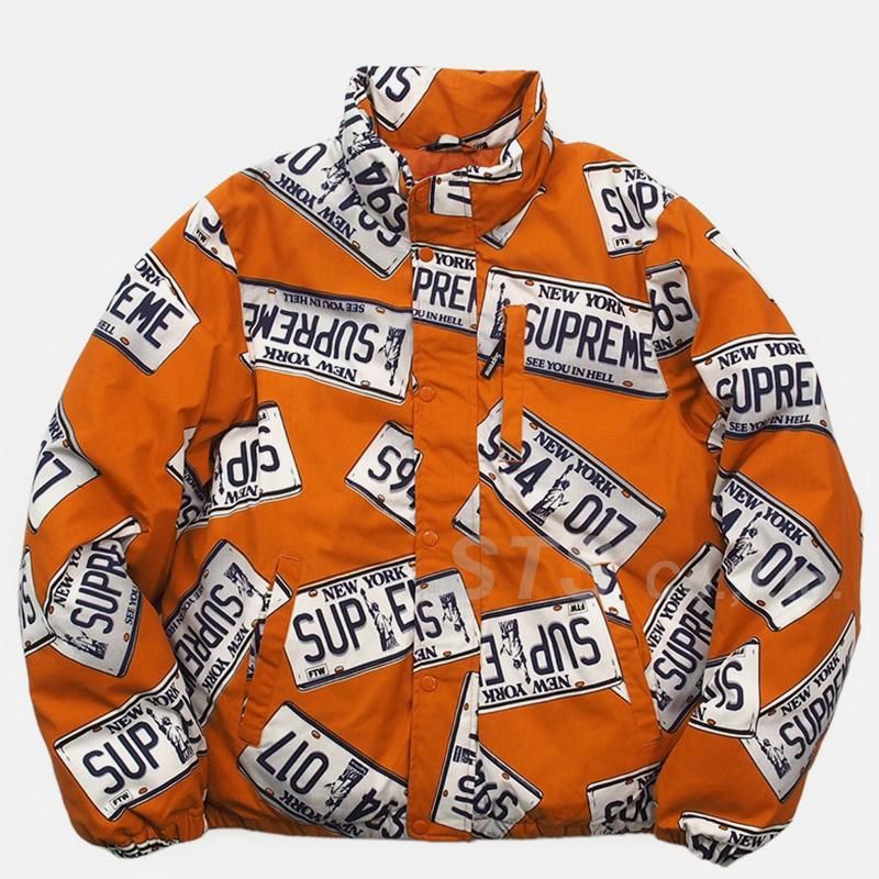 Supreme License Plate Puffy Jacket - ダウンジャケット