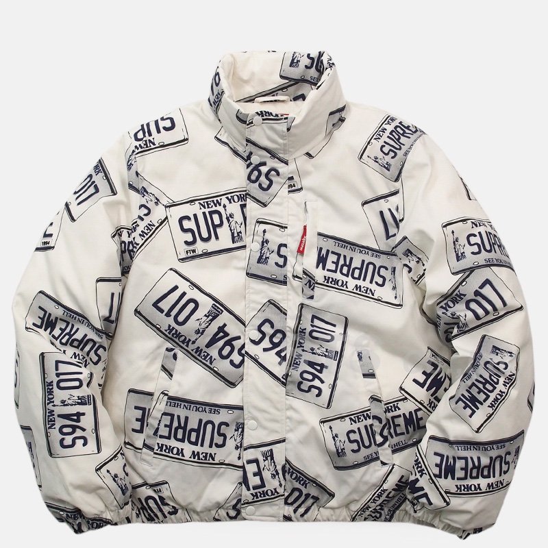 Supreme - License Plate Puffy Jacket - ParkSIDER