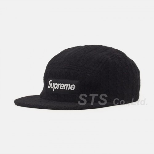 Supreme - Fitted Cable Knit Camp Cap