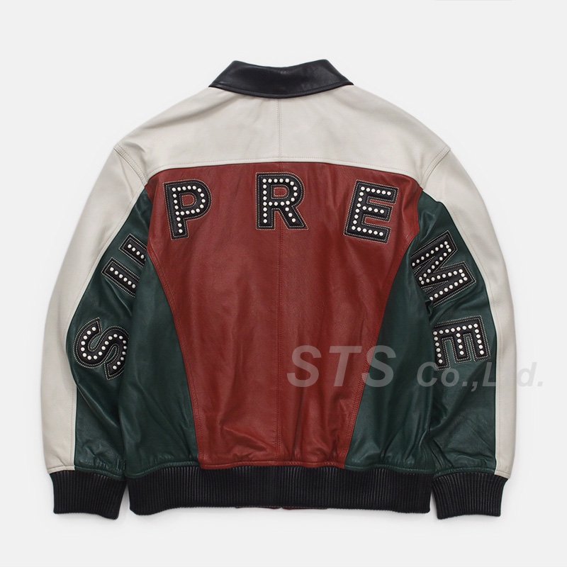 Supreme - Studded Arc Logo Leather Jacket - ParkSIDER