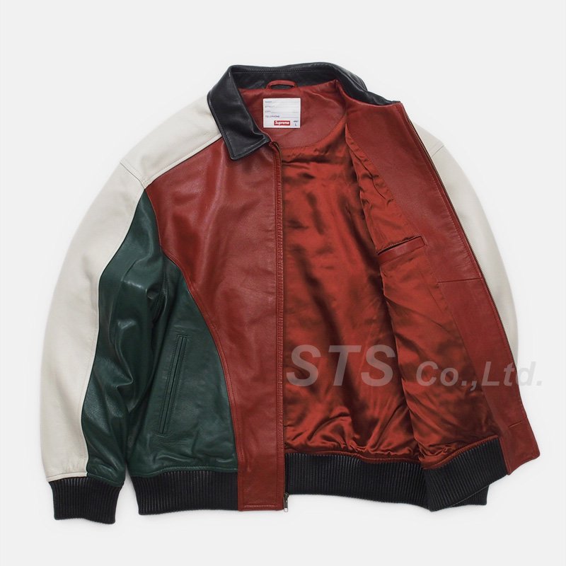 Supreme - Studded Arc Logo Leather Jacket - ParkSIDER