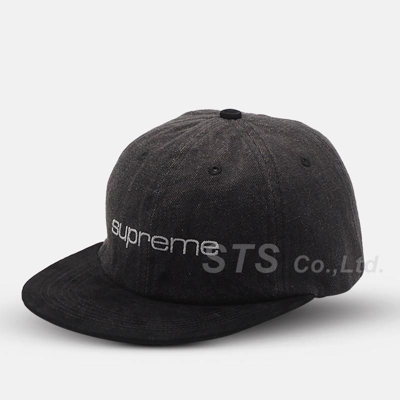 Supreme Denim Suede Compact Logo 6-Panel