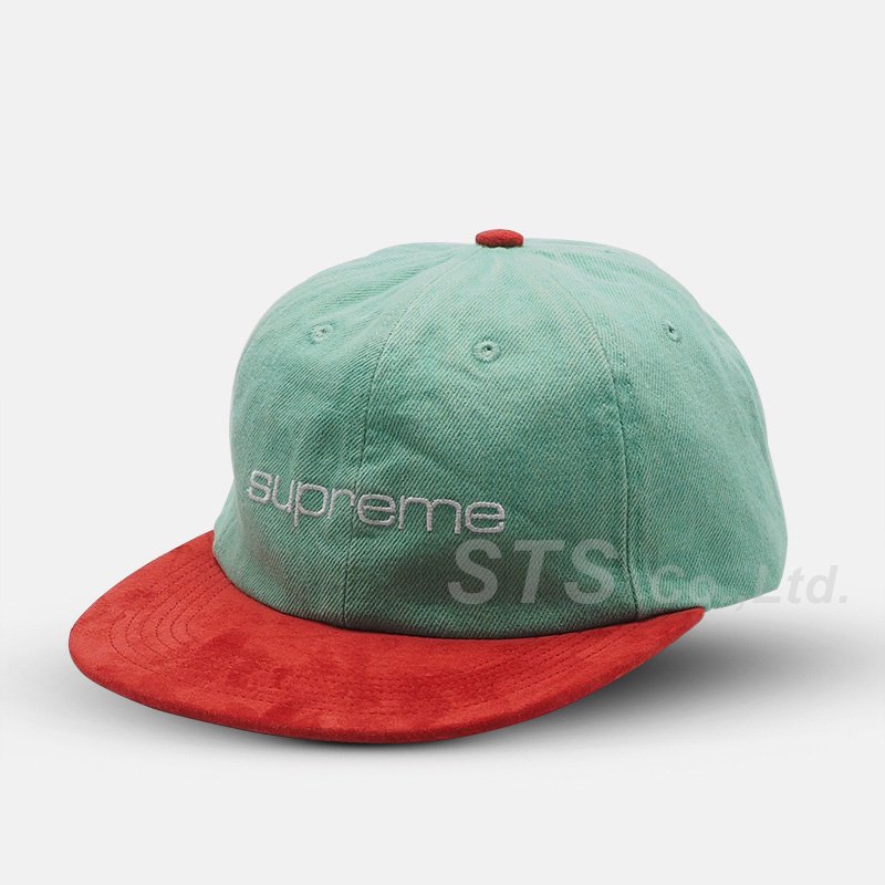 Supreme Denim Suede Compact Logo Cap Hat