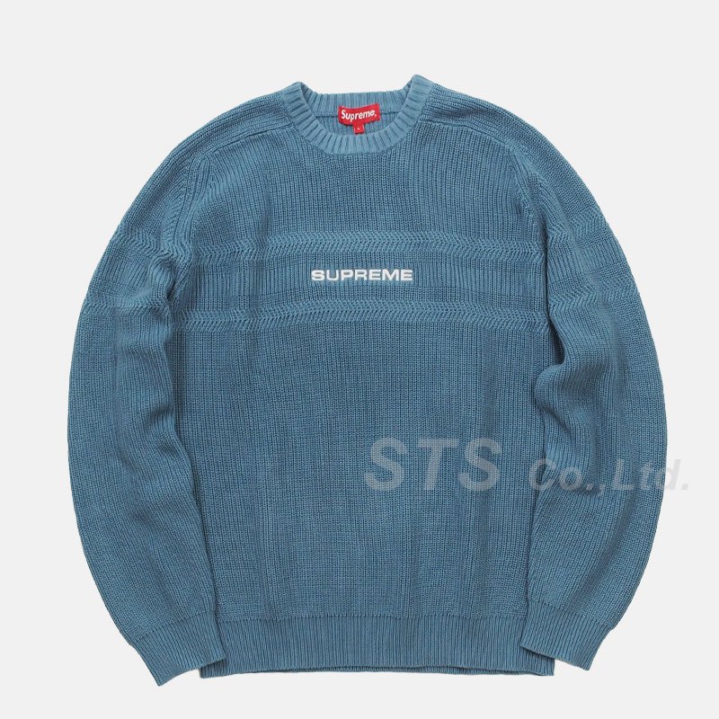 Supreme - Chest Stripe Raglan Sweater - ParkSIDER