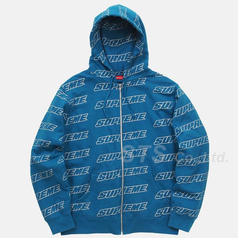 Supreme - Repeat Zip Up Hooded Sweatshirt - ParkSIDER