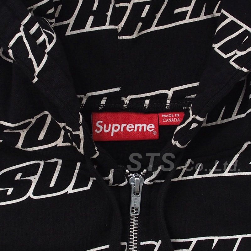 Supreme - Repeat Zip Up Hooded Sweatshirt - ParkSIDER