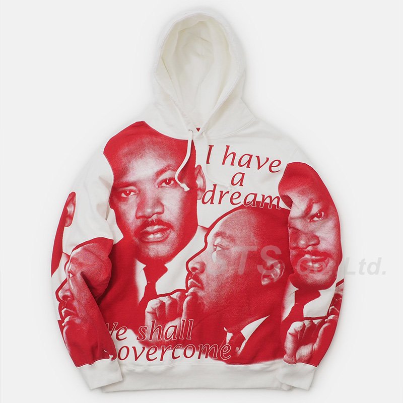 コットンx100％Supreme  MLK Hooded Sweatshirt キング牧師 XL