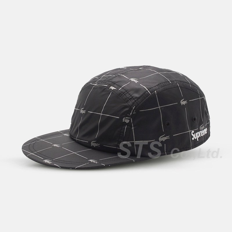 Supreme/LACOSTE Reflective Grid Nylon Camp Cap - ParkSIDER