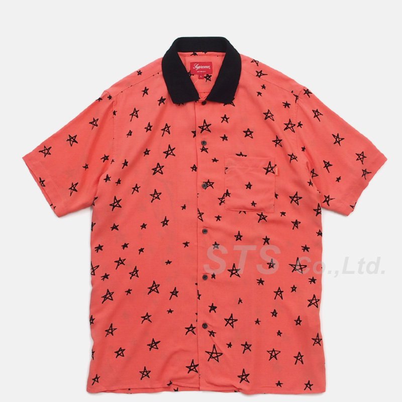 Supreme dice rayon s/s shirt XL pink