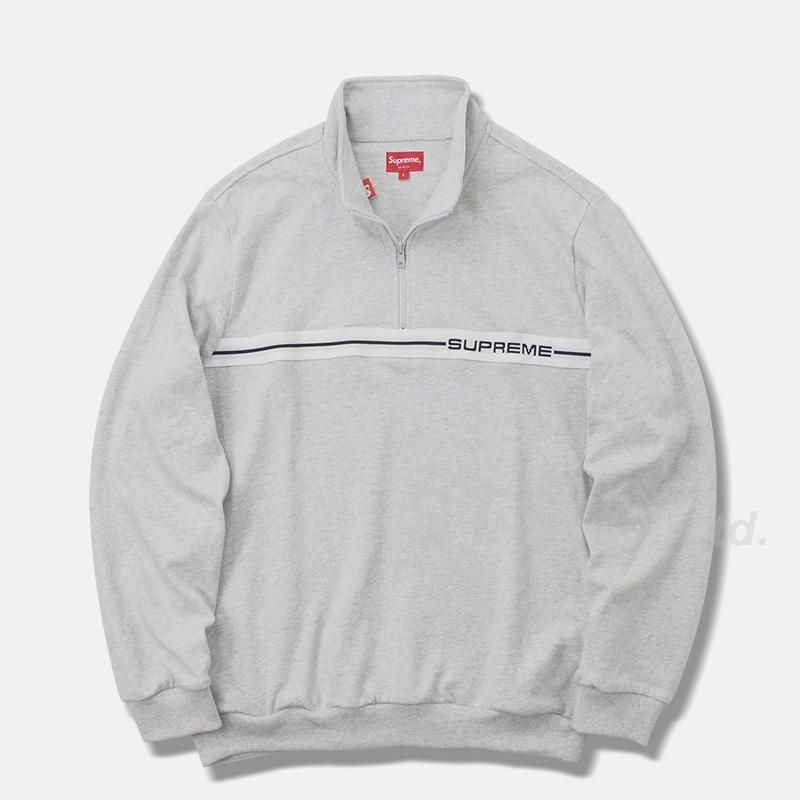supreme half zip warm up